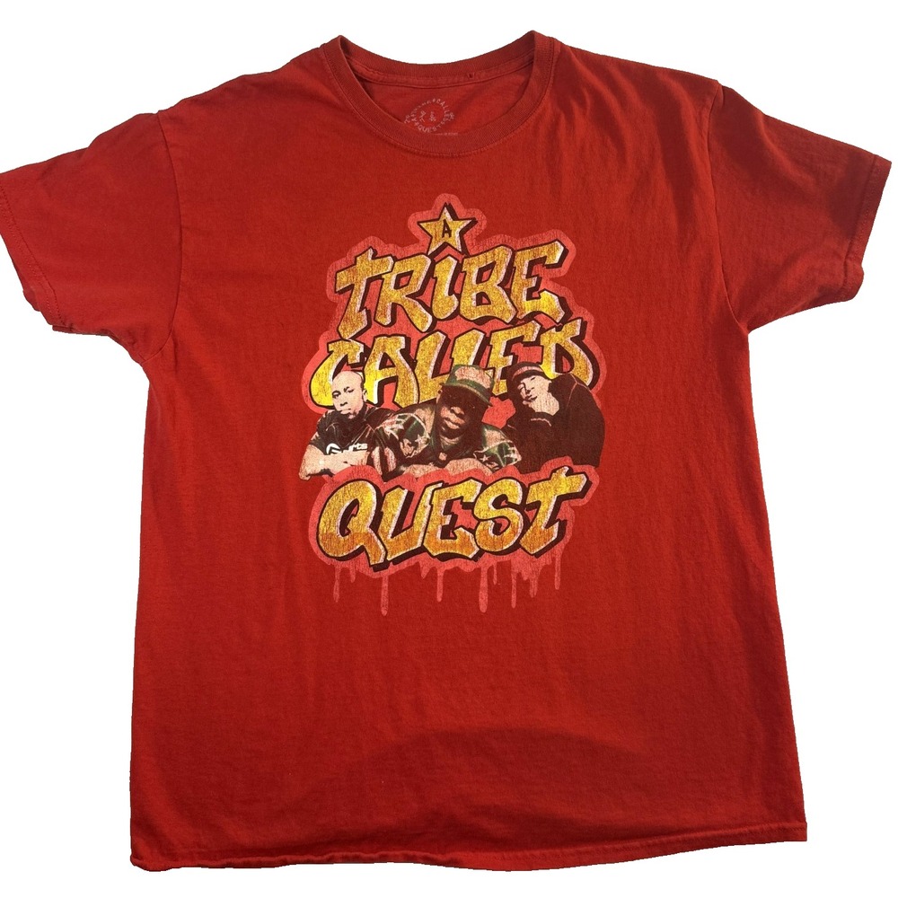 A Tribe Called Quest Hip Hop TShirt Mens Large Red Rap Streetwear Band Tee